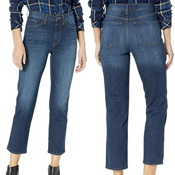 Ella Moss Medium Wash High Waist Straight Leg Ankle Jeans Size 6/28 - Picture 2 of 9